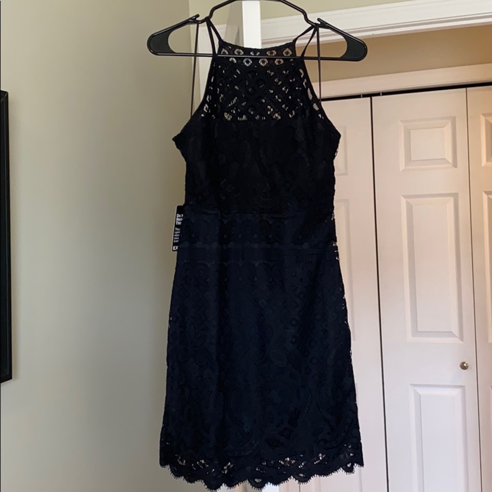 Black lace dress